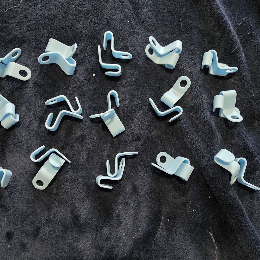 Light Blue Metal Clips